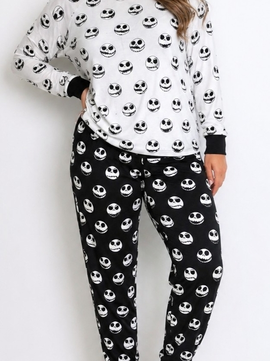 Disney Other - Disney Nightmare Before Christmas Jack Skellington Pajama Set XL Gothic Punk